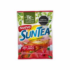 Fresco Suntea 12gr 2L Sabor A Fresa Con Flor De Jamaica