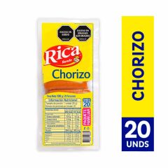 Chorizos De Cerdo Rica x 1000gr x 20 Unidades