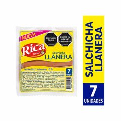 Salchicha Llanera Rica X 218gr X 7 Unidades