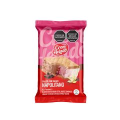 Galleta Crem Helado Sabor Napolitano Vainilla Chocolate X 65gr