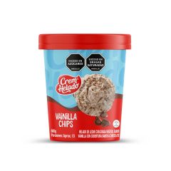 Helado Crem Helado De Leche Vainilla Chips Tarro X 600gr