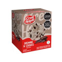 Helado Crem Helado Cremoso Vainilla Y Brownie Caja X 2500gr