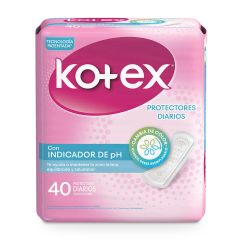 Protectores Kotex Diarios Con Indicador De Ph x 40 Unidades