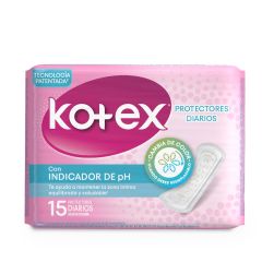 Protectores Kotex Diarios Con Indicador De Ph x 15 Unidades