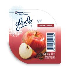 Repuesto De Ambientador En Gel Glade Aroma Manzana Y Canela x 31gr