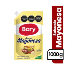 Mayonesa Bary Baja En Grasa Y Calorías Doypack x 1000gr