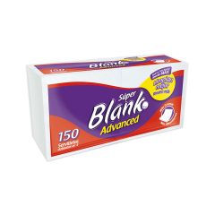 Servilletas Súper Blanko Advance Absorbentes Y Gruesas Dobladas En 4 X 150 Unidades