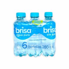 Agua Brisa Sin Gas x 280ml x 6 Unidades