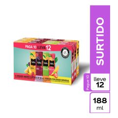 Refresco Del Valle Sabores Surtidos Tetrapak x 188ml Pague 10 Lleva 12 Unidades