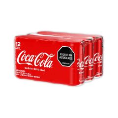 Bebida Gaseosa Coca Cola Sabor Original Lata X 269ml X 6 Unidades