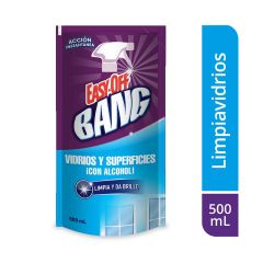 Limpiador De Vidrios Easy-Off Bang Cristal Con Alcohol Doypack x 500ml