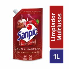 Limpiador Líquido Multiusos Sanpic Aroma Canela Y Manzana Doypack x 1000ml