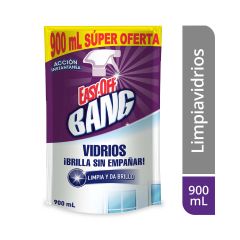 Limpiador De Vidrios Easy-Off Bang Cristal Doypack x 900ml Súper Oferta