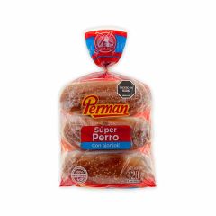 Pan Super Perro Perman 420g Ajonjoli