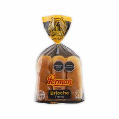 Pan Perro Brioche Perman Con Fibra x 275gr x 6 Unidades