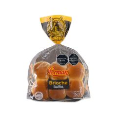 Pan Buffet Brioche Perman Con Fibra x 380gr x 12 Unidades