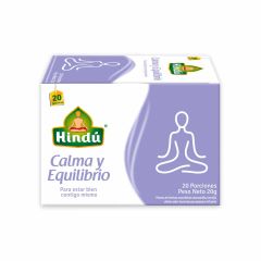Aromáticas Hindú Calma Y Equilibrio x 20gr x 20 Sobres
