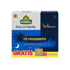 Aromáticas Hindú Para La Noche X 20g X 20 Sobres Gratis Te Negro Bitaco Chai Vainilla X 5 Sobres