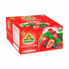 Aromáticas Hindú Frutos Rojos Mora, Fresa Y Flor De Jamaica x 50gr x 50 Sobres