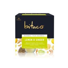 Aromáticas Bitaco Herbal Lemon Y Ginger X 20g X 10 Sobres
