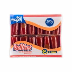 Bocadillos El Caribe Rollitos De Guayaba Y Arequipe x 280gr x 12 Unidades