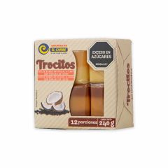 Bocadillos El Caribe Trocitos Sabor A Café y Coco Con Manjar De Leche x 240gr x 12 Unidades