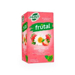Aromáticas Jaibel Frutal Manzanilla Y Fresa x 18gr x 20 Sobres