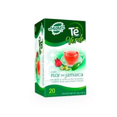 Té Verde Jaibel Con Flor De Jamaica x 30gr x 20 Sobres