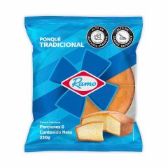 Ponqué Ramo Tradicional x 230gr x 6 Porciones