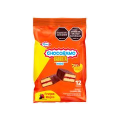 Ponqué Chocoramo Barrita Mini Relleno Frutos Rojos X 25gr