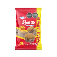 Ponqué Ramo Ramito X 25gr Pague 8 Lleve 10 Unidades
