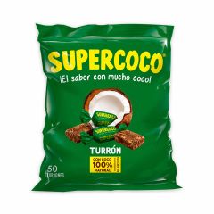 Turrón De Coco Supercoco x 250gr x 50 Unidades
