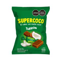 Turrón De Coco Supercoco x 250gr x 50 Unidades