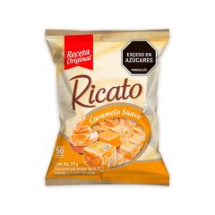 Caramelo Masticable Ricato Con Leche Bolsa x 375gr x 50 Unidades