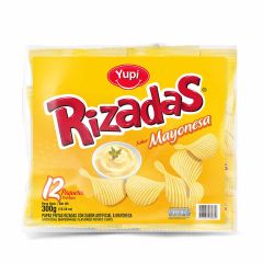 Papas Rizadas Sabor A Mayonesa x 300gr x 12 Unidades