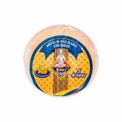Arepas De Maíz Blanco Con Queso De La Troja x 300gr x 5 Unidades