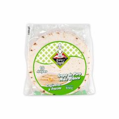 Arepas De Maíz Blanco De La Troja Tipo Tela x 850gr x 10 Unidades