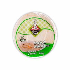 Arepas De Maíz Blanco De La Troja Tipo Mini Tela x 600gr x 10 Unidades