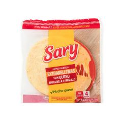 Arepas De Queso Extra Rellenas Sary Con Queso Mozarella Y Amarillo X 640gr X 4 Unidades