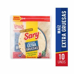 Arepas De Maíz Blanco Extra Gruesa Sary Tipo Tela Sin Gluten x 1200gr x 10 Unidades