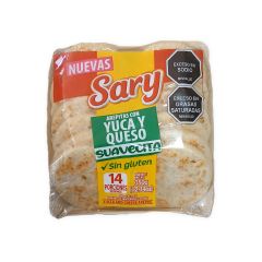 Arepas Con Yuca Y Queso Sary Suavecita X 350gr X 14 Unidades