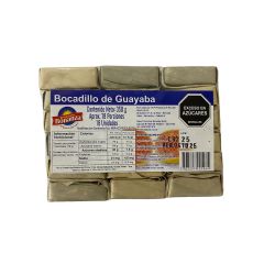 Bocadillos Bonanza De Guayaba Tipo Veleño x 350gr x 18 Unidades