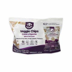 Chips de Cereales Veggie Chips Susanita Sabor A Crema Y Especias x 23gr x 6 Paquetes