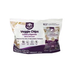 Chips de Cereales Veggie Chips Susanita Sabor A Crema Y Especias x 23gr x 6 Paquetes