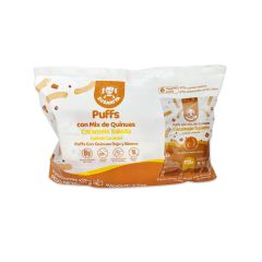Puffs de Arroz Expandido Susanita Mix De Quinuas Sabor A Caramelo Salado Bolsa x 12gr x 6 Paquetes