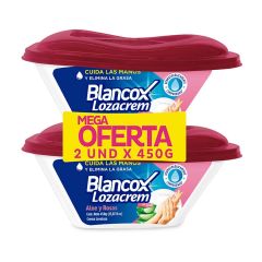 Lavaplatos En Crema Blancox Lozacrem Aloe Y Rosas x 450gr x 2 Unidades Mega Oferta