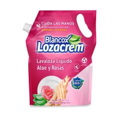Lavaplatos Líquido Blancox Lozacrem Aloe Y Rosas Doypack x 1500ml