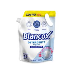 Detergente Líquido Blancox Prendas Blancas Sin Cloro Doypack x 1800ml