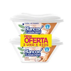 Lavaplatos En Crema Blancox Lozacrem Coco x 450gr x 2 Unidades Mega Oferta