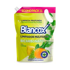 Limpiador Líquido Blancox Bicarbonato Aroma Citrus Doypack x 1500ml